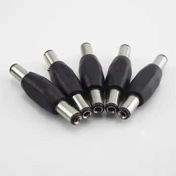 5 шт. штекер-штекер 12 В постоянного тока разъем питания гнездо адаптера для крепления видеонаблюдения гнездо 5,5x2,1 мм