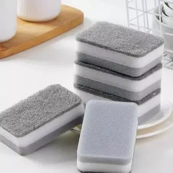 5 шт., сильная волшебная губка, щетка для чистки посуды, губка для мытья посуды, кухонная чистка onesize