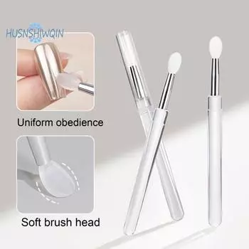 5 шт. силиконовая кисть для дизайна ногтей — безворсовая, аппликатор для зеркальной пудры, многофункциональная кисть для аппликатора для макияжа для профессионального дизайна ногтей разноцветный