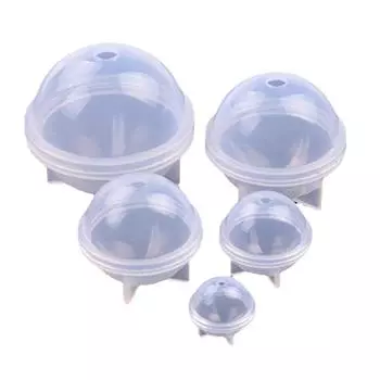 5 шт., силиконовая круглая форма для изготовления ювелирных изделий ручной работы, купольное кольцо, шоколадный шар, силиконовая форма из смолы