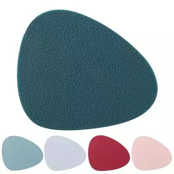 5 шт., силиконовая подставка для скандинавского ветра в форме капли воды, силиконовый изоляционный коврик для стола, кожаный зернистый текстурированный кухонный коврик для чашки, горшочка 5pcs