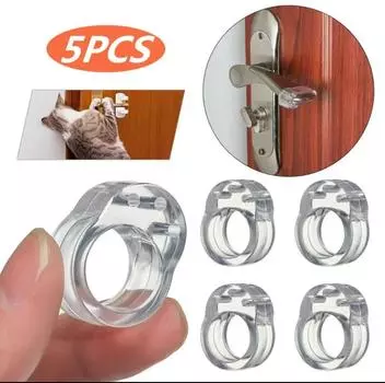 5 шт. силиконовые дверные упоры противоударные дверные ручки буфер настенная защита дверная ручка бампер мебель защищенные накладки на удар кольца 1PCS