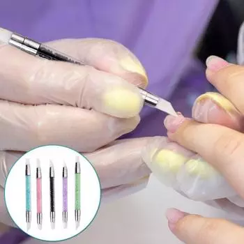 5 шт. Силиконовые кисточки для дизайна ногтей, кисти с двойным наконечником, эргономичная гелевая кисточка для моделирования ногтей, широкое применение 1 Set
