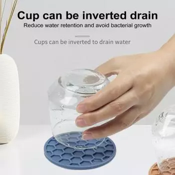 5 шт. силиконовые подставки с держателем нескользящие коврики для чашек для напитков утолщенные абсорбирующие светло-зеленый