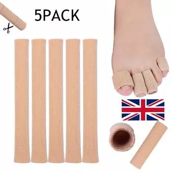 5 шт. силиконовые трубки для защиты пальцев ног, мягкие подушечки, подушечки для пальцев, облегчение боли в ногах 1.5*15cm-5pcs