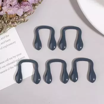 5 шт. силиконовые U-образные носоупоры для очков зажим для носа переносица противоскользящий держатель аксессуары для очков серый