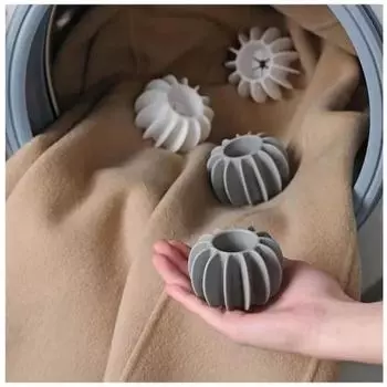 5 шт. силиконовых шариков для стирки, удаления пятен и предотвращения образования узелков на одежде, многоразовые чистящие средства для удаления шерсти домашних животных белый