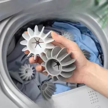 5 шт. силиконовых шариков для стирки, удаления пятен и предотвращения образования узелков на одежде, многоразовые чистящие средства для удаления шерсти домашних животных белый