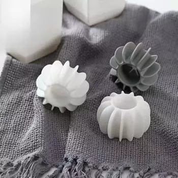 5 шт. силиконовых шариков для стирки, удаления пятен и предотвращения образования узелков на одежде, многоразовые чистящие средства для удаления шерсти домашних животных белый