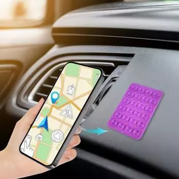 5 шт. силиконовый чехол на присоске для телефона, мягкое клейкое крепление, гибкий универсальный прочный адсорбционный держатель, аксессуары для телефонов фиолетовый