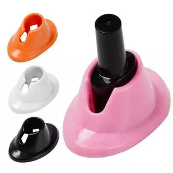5 шт. силиконовый держатель для бутылочек с лаком для ногтей, подставка для бутылочек с защитой от проливания, бутылка с лаком для ногтей чёрный