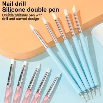 5 шт. силиконовый инструмент для лепки из глины моделирование точечная керамика ремесло для DIY нейл-арт украшения торта синий