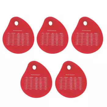 5 шт. Силиконовый скребок для скамьи, интегрированный антипригарный скребок для торта, экологически чистый, с пальцем L красный