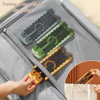 5 шт. складные пластиковые вешалки для одежды прочные несущие не легко деформируемые многофункциональные дизайнерские рубашки 5pcs зелёный