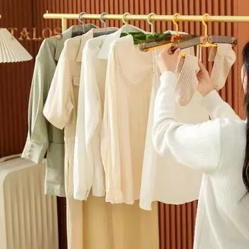 5 шт. складных пластиковых вешалок для одежды прочные несущие не деформируемые многофункциональные дизайнерские вешалки для рубашек и брюк 5pcs зелёный