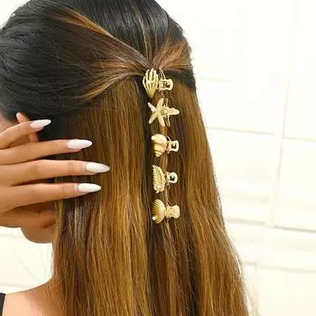 5 шт сломанные заколки для волос простые аксессуары для волос мода Gri универсальные заколки для волос с ракушками жемчужный верхний зажим