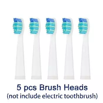5 шт., сменные электрические насадки для щеток, звуковая зубная щетка, гигиенический уход, 899 комплект насадок для Seago SG910 SG507 SG958 SG515 SG949 SG575 чёрный