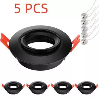 5 шт. сменных лампочек точечный светильник GU10 патрон с цоколем MR16 потолочный светодиодный точечный светильник алюминиевая рамка коммерческое освещение