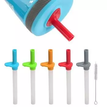 5 шт. сменных трубочек для бутылки для воды Zak Designs Kelso 15 унций, пищевой силикон