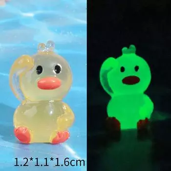 5 шт. смоляные мультяшные милые животные серебристые машущие утки для автомобиля 5Pcs