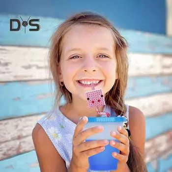 5 шт., соломинки для питья, пищевой класс, без BPA, гладкие края, пиксель, тематические, новинка, соломинки для сока, украшение для вечеринки 5pcs