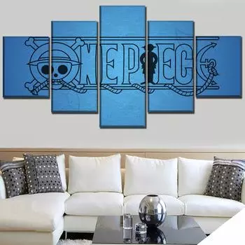 5 шт., современное аниме, цельный HD-принт на холсте, с принтом для гостиной, настенное искусство, украшение для дома, комнаты, картина без рамки 20x35cm*2 20x45cm*2 20x55cm*1