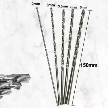 5 шт. Стальной спиральный сверлильный инструмент с шестигранным хвостовиком для деревообработки One Size