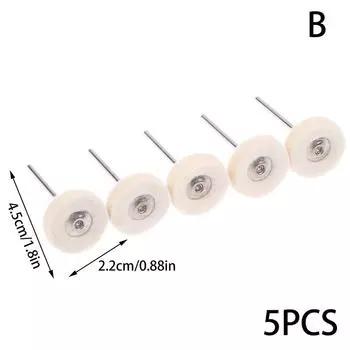 5 шт. стоматологическая полировальная щетка колесо белая козья шерсть полировщик для низкоскоростного наконечника лабораторная полировка стоматологические инструменты