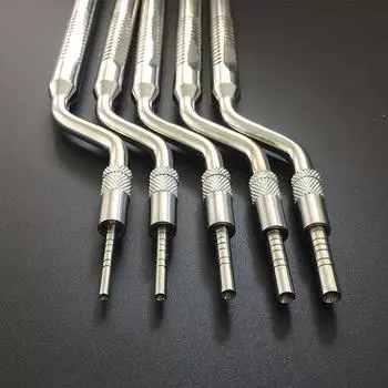 5 шт., стоматологические имплантаты, остеотомические инструменты, инструмент для удаления зубов, верхнечелюстной синус-лифтинг, изогнутый прямой 1 set straight серебряный