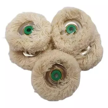 5 шт., стоматологические лабораторные материалы, защелка, щетка для полировки, колесо, вращающиеся инструменты, лабораторные хлопковые баффы, 48 мм, микромотор, стоматология, одонтология 5pcs cotton