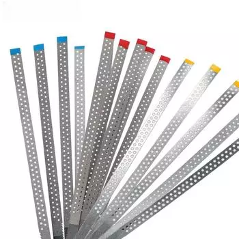 5 шт. стоматологических алмазных полировальных полосок из нержавеющей стали ортодонтическая полоска IPR тонкая средняя одно-/двусторонняя композитная полировка fine-single side серебряный