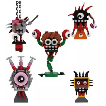 5 шт. Стражи персонажей Строительные игрушки, Коллекционные фигурки, Строительные игрушки для детей Подарки на день рождения One Size