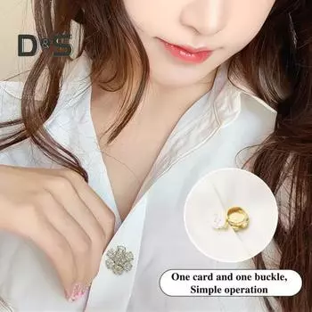 5 шт. Стразы Цветок пуговицы Крышка без шитья Мгновенное удаление Мужчины Женщины Блузки Платья Пальто Шали Рубашки пуговицы Крышка Декоративная запонка S серебряный