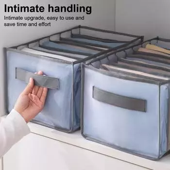 5 шт. сумка для хранения комплект нижнего белья носки органайзер с ручкой большая вместимость складная конструкция многоцелевой бежевый