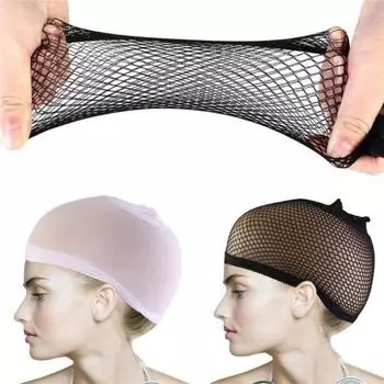 5 шт. супермягкой текстуры парика шапочки нейтральные телесные белые коричневые и черные сетчатые парик шапочки 5 pcs black