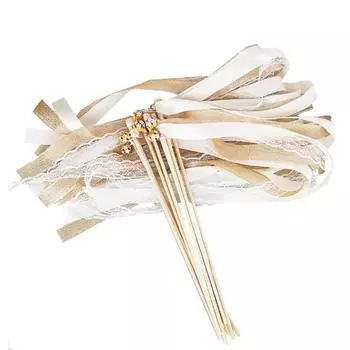 5 шт. свадебные палочки из лент свадебные кружевные палочки из лент колокольчики закручивающиеся серпантины