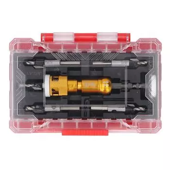 5 шт. сверл с зенковкой и регулируемым ограничителем глубины, набор сверл с потайной головкой под углом 82 градуса для