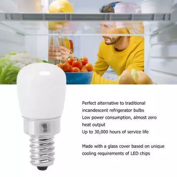 5 шт. светодиодная лампочка для холодильника E12 для морозильника домашнее освещение энергосберегающее