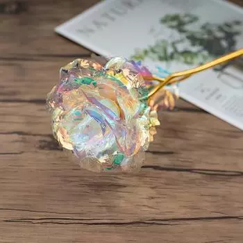 5 шт. светодиодные лампы-украшения в виде розовых цветов/светящиеся розы, искусственные цветы, украшения/поддельные розы на День святого Валентина 2025 чистый