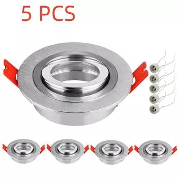 5 шт. светодиодный светильник с цоколем GU10, потолочные светильники, встраиваемый точечный светильник для гостиной, внутреннее освещение