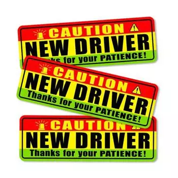 5 шт. светоотражающие магнитные наклейки для студентов-водителей, предупреждающие о видимом неблокирующем безопасном вождении D