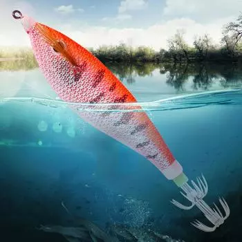 5 шт. светящаяся горизонтальная приманка для троллинга кальмара 11 см/13,4 г приманка для троллинга кальмара снасть крючок осьминог каракатица приманка для рыбалки чёрный