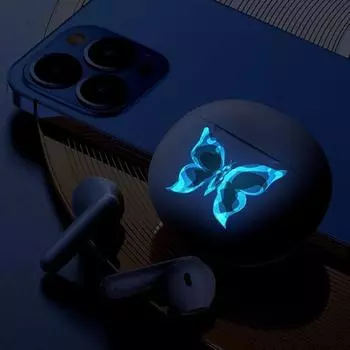 5 шт. светящиеся в темноте наклейки-бабочки для аварийного выхода, наклейки на потолок, настенные наклейки, светящиеся ночью для кнопки переключения, автомобиля, велосипеда, мотоцикла, синего цвета синий