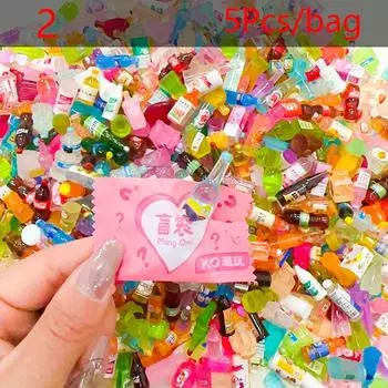 5 шт. светящийся мини-слепой мешок утка фрукты микро ландшафтный орнамент уличный светящийся миниатюрный статуя горшечные мини-садовые аксессуары