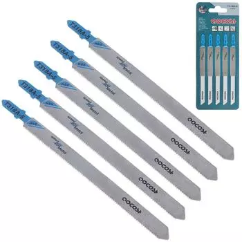 5 шт. T318A 132 мм сабельные пилы из высокоуглеродистой стали, прямой лобзик для резки металла/дерева/пластины/пластика