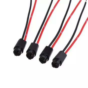 5 шт. T5 светодиодная лампа патрон гнездо для 1.2W W3W ширина инструмент свет гнездо светодиодная лампа T5 штекер удлинитель жгут кабелей 5pcs