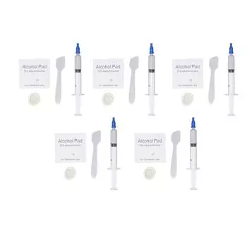 5 шт. термопаста 3.2Wm.k без металла безопасная сильная адгезия теплопроводящая смазка для чипсета .5 ml syringe 1 g