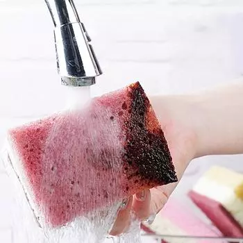 5 шт. трехцветная кухонная губка для мытья посуды щетка для мытья посуды