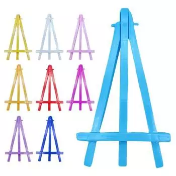 5 шт. Треугольный мольберт мини-стенд детский художественный дисплей маленький мольберт для рисования с яркими цветами темно-желтого