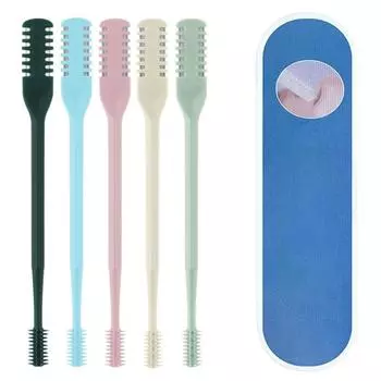 5 шт. триммер для волос в носу с двумя головками 360° с коробкой для хранения